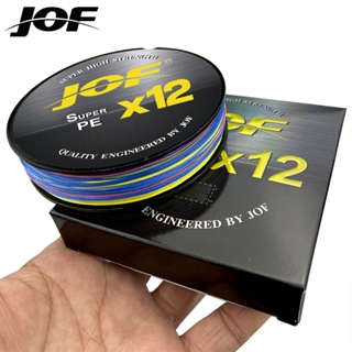 Jof S12 สายเบ็ดตกปลา PE 300 ม. 500 ม. 12 เส้น 25 30 39 50 65 77 92 ปอนด์