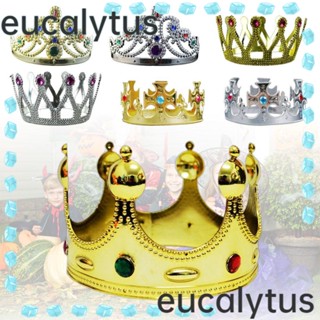 Eucalytus1 กิ๊บติดผม รูปมงกุฎราชา เก้าเพชร เครื่องประดับแฟชั่น