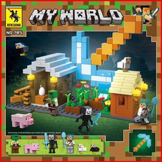 Ere1 บล็อกตัวต่อ โมเดลฟิกเกอร์ My World ของเล่น สําหรับเด็ก ตกแต่งบ้าน เก็บสะสม ของขวัญ