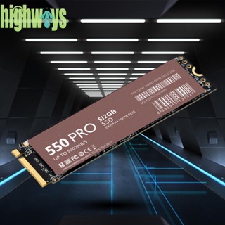 Nvme ฮาร์ดไดรฟ์ SSD 1TB 2TB 550 PRO สําหรับแล็ปท็อป แท็บเล็ต [highways.th]