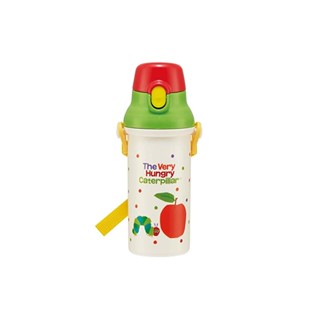 Skater Childrens Plastic Water Bottle 480ml Antibacterial Hungry Hungry Caterpillar Made in Japan PSB5SANAG-A