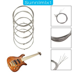 [Sunnimix1] สายกีตาร์ เบส ทนทาน สําหรับผู้เริ่มต้น 5 ชิ้น