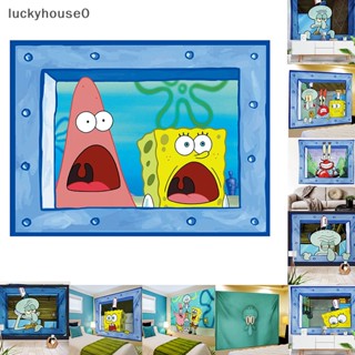 Luckyhouse0^^ พรมแขวนผนัง ลายการ์ตูนปลาหมึกตลก สําหรับห้องนอน สวน