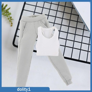 [Dolity1] เสื้อกั๊ก และกางเกง ขนาดเล็ก 1/12 สําหรับฟิกเกอร์ 6 นิ้ว 2 ชิ้น