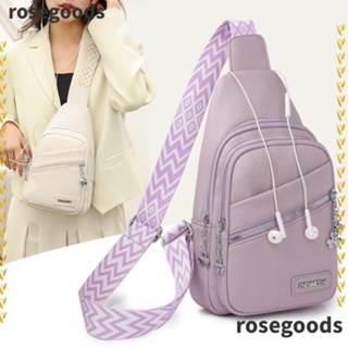 Rosegoods1 กระเป๋าสะพายไหล่ หนัง Pu ขนาดใหญ่ จุของได้เยอะ พร้อมสายสะพาย ปรับระดับได้ แฟชั่นสําหรับสตรี