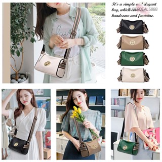 [SuperDeals888.th] กระเป๋าสะพายไหล่ หนังแท้ แฟชั่นเรโทร สําหรับสตรี