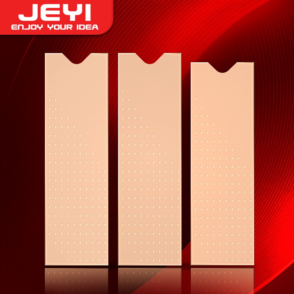 Jeyi ฮีทซิงค์ทองแดง M.2 2280 SSD ระบายความร้อน พร้อมแผ่นซิลิโคนความร้อน สําหรับแล็ปท็อป เดสก์ท็อป 3 ชิ้น