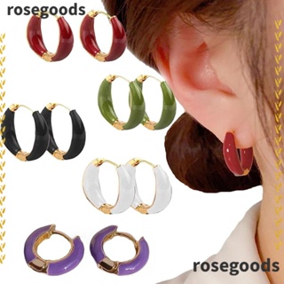 Rosegoods1 ต่างหูแม่เหล็ก โลหะผสม ลดความดันหู 2 คู่