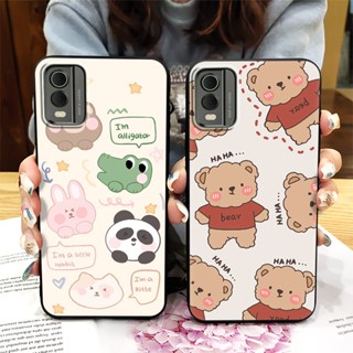 TPU Cartoon Phone Case For Nokia C32 Anti-dust Silicone Shockproof Soft Case Waterproof Back Cover Cute Fashion Design Durable