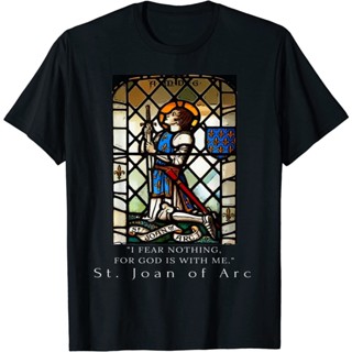 เสื้อยืด พิมพ์ลาย St Joan Of Arc I Rear Nothings God Is With Tshirt S3Xl สําหรับผู้ชาย