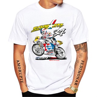 Kevin SCHWANTZ 34 เสื้อยืดลําลอง แขนสั้น ลาย GS Adventure สีขาว เหมาะกับฤดูร้อน สําหรับผู้ชาย