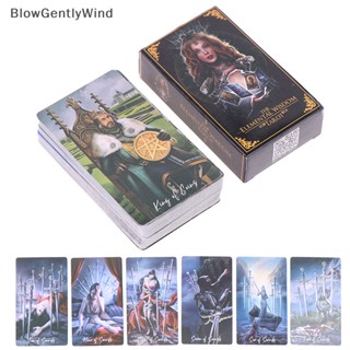 Blowgentlywind The Elemental Wisdom ไพ่ทาโรต์ ของเล่นสําหรับเด็ก