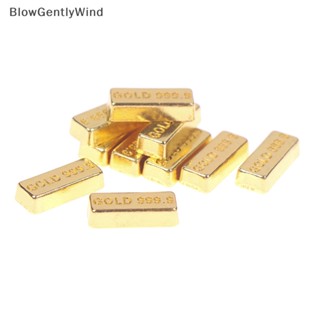 Blowgentlywind โมเดลเหรียญทองจิ๋ว 1:12 สําหรับตกแต่งบ้านตุ๊กตา 10 ชิ้น ต่อชุด BGW