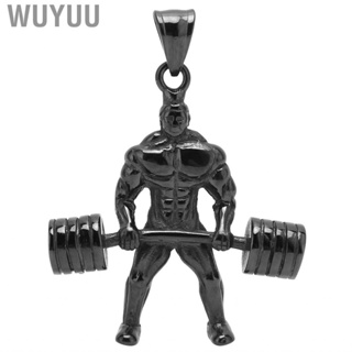 Wuyuu On Charm Pendants Steel Fitness Man Zipper Pendant DIY Jewelry DSO