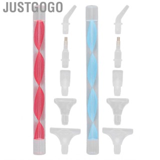 Justgogo Art Painting Pen Kit  Fatigue Rhinestone Drill Point Multi Purpose for Nail