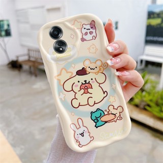 เคสโทรศัพท์ซิลิโคน แบบนิ่ม ลายการ์ตูน Cinnamoroll กันกระแทก ป้องกันเลนส์กล้อง สําหรับ OPPO A58 A78 A98 A17 A17k A77s A77 A57 A96 A76 4G 5G 2023