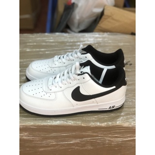 Nk Air Force 1 low white/black outlet DH7561-102 รองเท้ากีฬา รองเท้าผ้าใบ