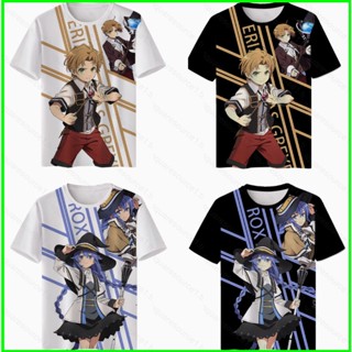 ROXY Sqt เสื้อยืดแขนสั้น พิมพ์ลาย Jobless Reincarnation Migurdia Rudeus 3D แฟชั่น สําหรับทุกเพศ