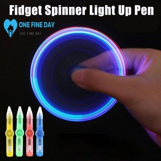 ของเล่นปากกา Fidget Spinning Light Up Pen Sensory Fidget สําหรับเด็ก R4A4