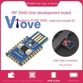 Waveshare บอร์ดไมโครคอนโทรลเลอร์ RP2040-One Type-A Version 4MB สําหรับ Raspberry Pi Microcontroller