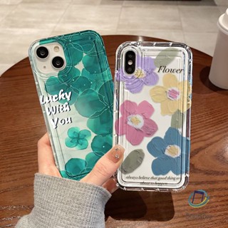 คู่เคสโทรศัพท์โปร่งใสสำหรับ Iphone 11 12 13 14 15 Pro Max XR X XS 7 6 8 Plus SE ดอกไม้สีสันสดใส อ่อนนุ่มกันกระแทกเปลือก