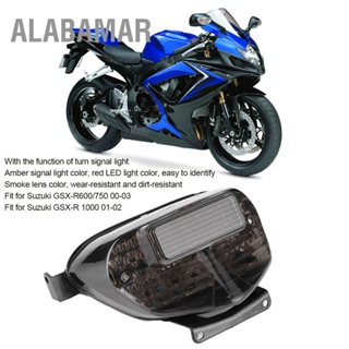 ALABAMAR ไฟท้าย LED Smoky Lens ไฟเลี้ยวแบบบูรณาการเหมาะสำหรับ Suzuki GSXR600/750/GSXR 1000