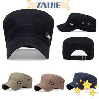 Zaijie24 หมวกเบสบอลลําลอง ผ้าฝ้าย ระบายอากาศ ปรับได้ กันแดด เหมาะกับฤดูใบไม้ผลิ ฤดูร้อน สําหรับผู้ชาย