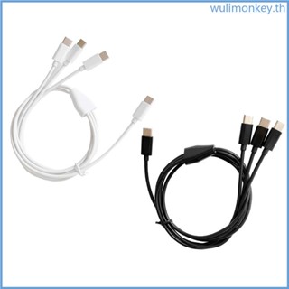 Wu สายชาร์จ USB C เป็น Multi 3 in 1 USB ยาว 1 เมตร 3 28 ฟุต