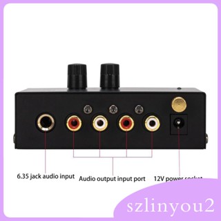 [szlinyou2] พรีแอมป์แผ่นเสียง DC 12V สําหรับลําโพงคอมพิวเตอร์