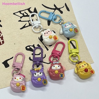 Hoe&gt; พวงกุญแจ จี้ตุ๊กตาฟิกเกอร์ อนิเมะ Hello Kitty Kuromi Melody Cinnamoroll ขนาดเล็ก สําหรับห้อยกระเป๋า