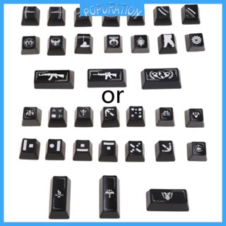 Pop ปุ่มกดคีย์บอร์ด RGB สําหรับ Cherry MX Switches Numpad 17 ชิ้น