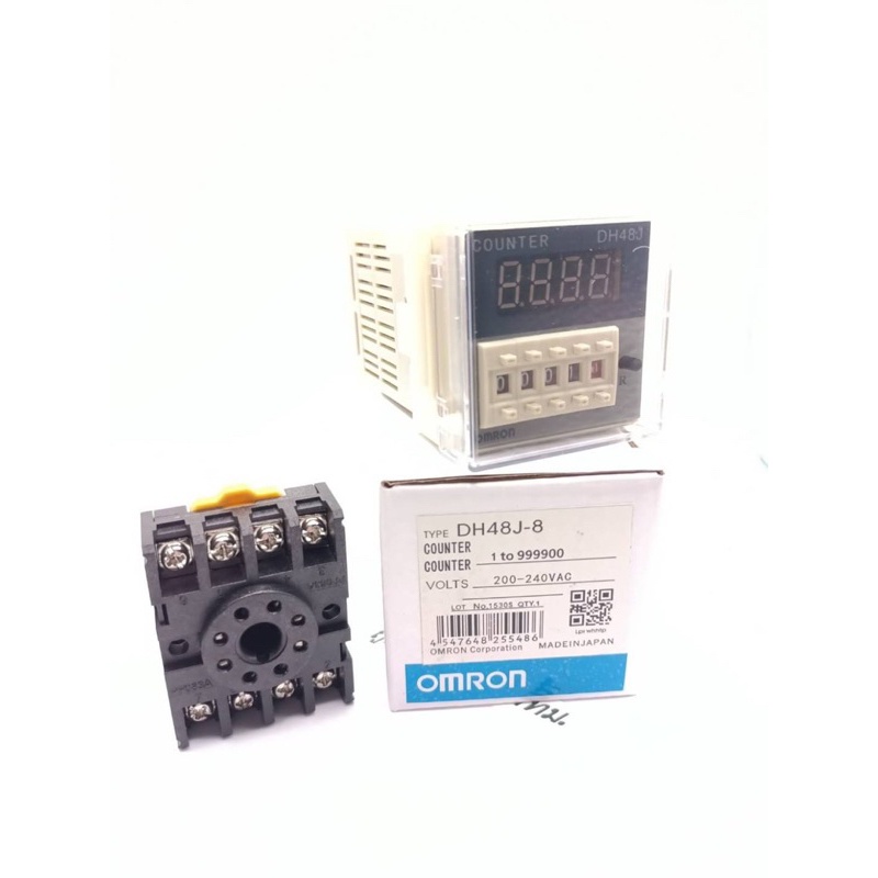 ของแท้  DH48J-8  เคาน์เตอร์ดิจิตอล (0-9999) พร้อมซ็อกเก็ต มี 12V 24V 220V