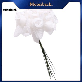 &lt;moonback&gt; ช่อดอกกุหลาบประดิษฐ์ 12 ดอก 1 ช่อ สําหรับตกแต่งบ้าน งานแต่งงาน DIY