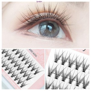 Lyndon ขนตาปลอม คลัสเตอร์แต่ละชิ้น DIY 8-12 มม. C Curl Beauty Grafting Lashes Soft Cilia Girls เครื่องมือแต่งหน้า ขนตาปลอม