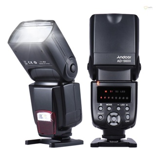 [พร้อมส่ง] Andoer AD-560II แฟลชกล้อง Speedlite GN50 พร้อมไฟ LED ปรับได้ สําหรับกล้อง DSLR Olympus Pentax