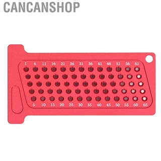 Cancanshop Hole Positioning Ruler  Portable 65mm Scriber Aluminum Alloy for Work Shop