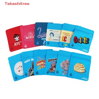 (Takashitree) ใหม่ ถุงฟอยล์คุกกี้ แบบตั้งได้ กันกลิ่น มีซิปล็อค 20 ชิ้น