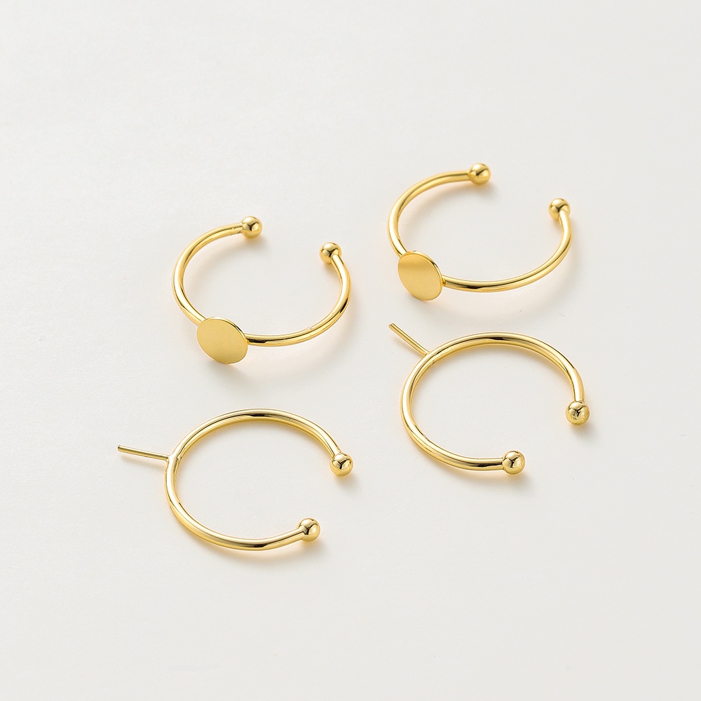 5ชิ้น โครงแหวน 18K ขนาด 20มม ไม่ลอกไม่ดำ ผิวแพ้ง่ายใส่ได้ อะไหล่ DIY ทำแหวน งานเครื่องประดับแฮนด์เมด