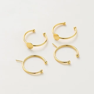 5ชิ้น โครงแหวน 18K ขนาด 20มม ไม่ลอกไม่ดำ ผิวแพ้ง่ายใส่ได้ อะไหล่ DIY ทำแหวน เครื่องประดับแฮนด์เมด