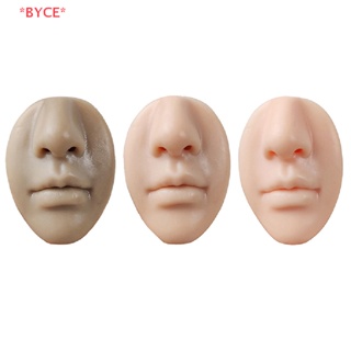 Byce&gt; ใหม่ โมเดลซิลิโคน 3D สําหรับฝึกสักใบหน้า ริมฝีปาก จมูก แต่งหน้า ฝึกเครื่องสําอาง