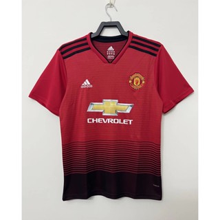 เสื้อกีฬาแขนสั้น ลายทีมชาติฟุตบอล Manchester United 2018 ชุดเหย้า