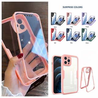 เคสโทรศัพท์มือถืออะคริลิคแข็ง กันกระแทก แบบเต็มตัว 360 องศา สําหรับ Xiaomi Poco M4 Pro 4G 5G X5 Pro F3 C3 M3