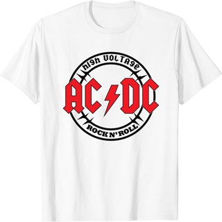 เสื้อยืดแขนสั้นAC DC เสื้อวงดนตรี ร็อคต่างประเทศ เสื้อชาวร็อค เสื้อtour would เสื้อยืดคอกลม เสื้อยืดผู้ชาย เสื้อสไตล์วิน