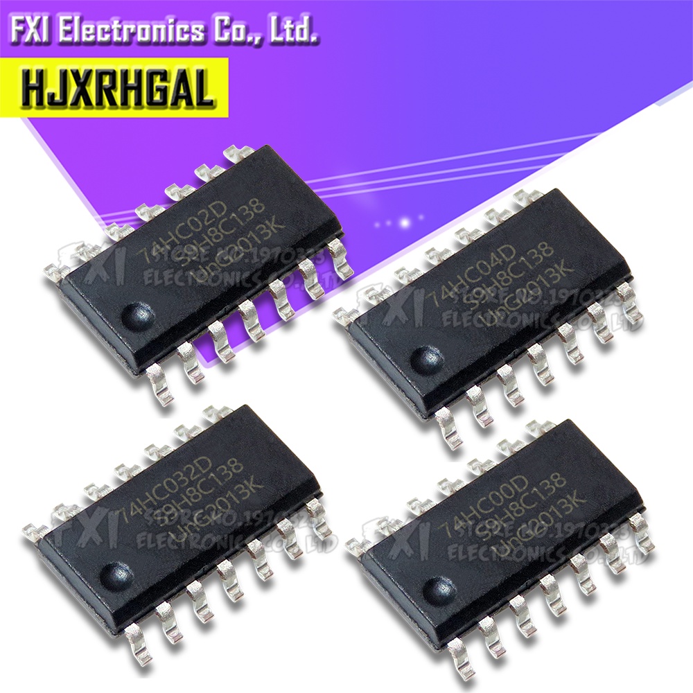 ชิปวงจรรวม 74HC14D 74HC14 SOP SN74HC14DR SOP-14 74HC00D 74HC00 74HC04D 74HC04 74HC08D 74HC08 74HC27D