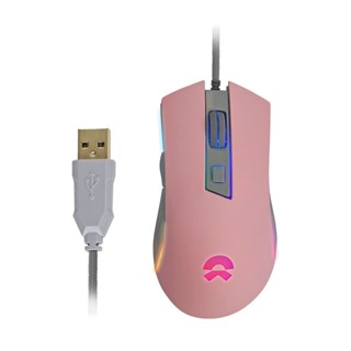 OKER G21 GALAXY PINK GAMING MOUSE RGB Macro เมาส์เกมมิ่ง มาโคร มีไฟ รับประกัน 1ปี