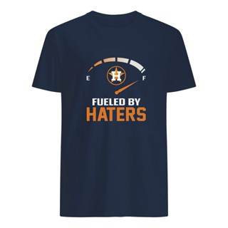 oversize T-shirt GILDAN เสื้อยืด พิมพ์ลาย Houston Astros Fueled By Haters สไตล์วินเทจ สําหรับวัยรุ่น ฟิตเนส S-5XL