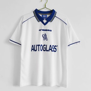 เสื้อกีฬาแขนสั้น ลายทีมชาติฟุตบอล Chelsea Away 1998 00 วินเทจ แห้งเร็ว AAA S-XXL