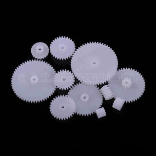 (1ชิ้น) AC140 ชุดเฟือง เฟืองพลาสติก เฟืองมอเตอร์ เฟืองของเล่น 11 ชิ้น 11 Kinds of Plastic Shaft Crown Differential Ge...