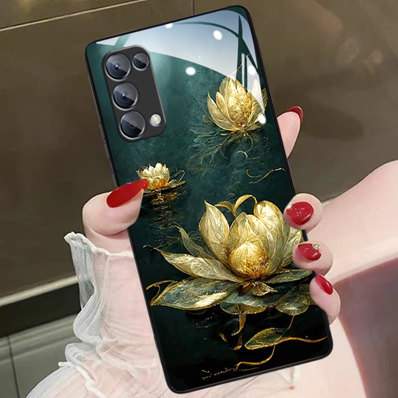 DMY กรณี OPPO Reno 5 6z 7z 8T 8 8Z 7 pro 6 4 3 2F 2 Z R17 pro R15 F9 F11 pro R9s กระจกนิรภัย