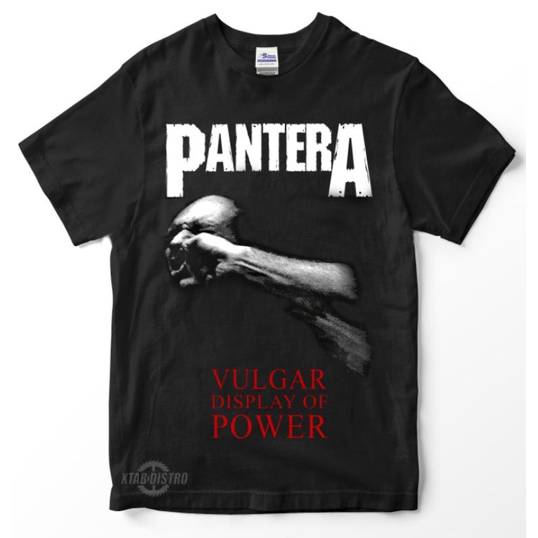 HOT QGเสื้อยืด pantera VULGAR DISPLAY OF POWER พรีเมี่ยม เสื้อยืด pantera สายรัดโลหะ Megadeth slayer anthrax vintage sep